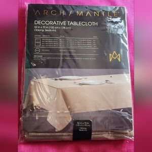 Decorative Tablecloth - Tan